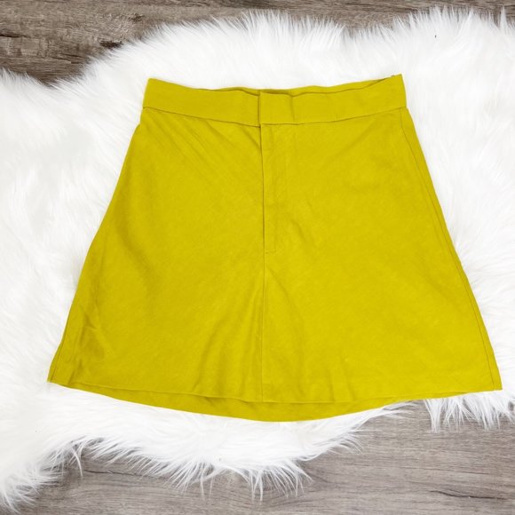Zara Linen Viscose Mini Skirt Womens Small - Picture 2 of 9